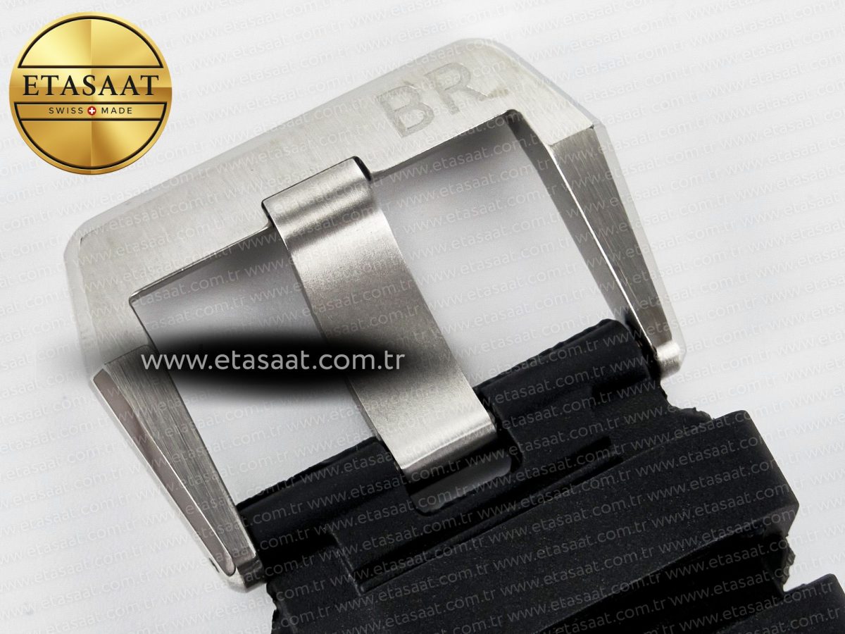 BR03-92 Diver BRF 1:1 Best Edition Black Dial on Black Rubber Strap A2824 - Görsel 22