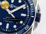 BR03-92 Diver BRF 1:1 Best Edition Blue Dial on Blue Rubber Strap A2824 - Görsel 11