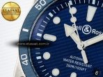 BR03-92 Diver BRF 1:1 Best Edition Blue Dial on Blue Rubber Strap A2824 - Görsel 12