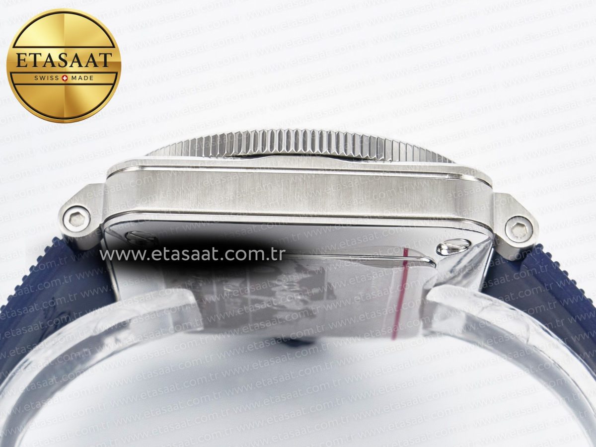 BR03-92 Diver BRF 1:1 Best Edition Blue Dial on Blue Rubber Strap A2824 - Görsel 14