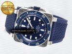 BR03-92 Diver BRF 1:1 Best Edition Blue Dial on Blue Rubber Strap A2824 - Görsel 9