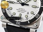 BR03-92 Diver BRF 1:1 Best Edition White Dial on Black Rubber Strap A2824 - Görsel 13