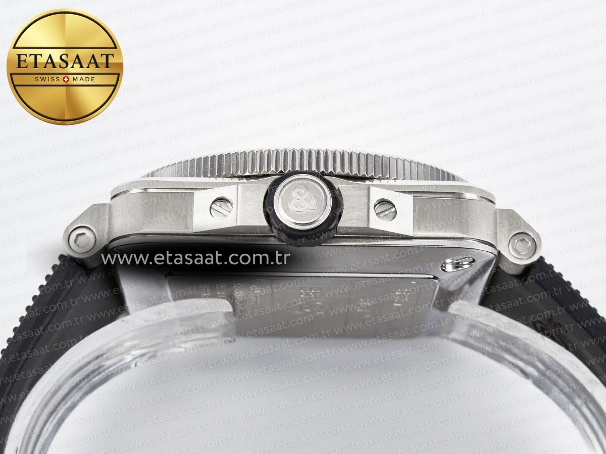 BR03-92 Diver BRF 1:1 Best Edition White Dial on Black Rubber Strap A2824 - Görsel 15