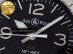 BR03-93 GMT BRF 1:1 Best Edition Black Dial on Black Leather Strap A2824 - Görsel 10