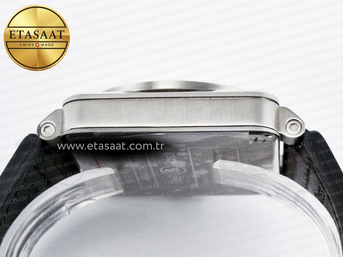BR03-93 GMT BRF 1:1 Best Edition Black Dial on Black Leather Strap A2824 - Görsel 14