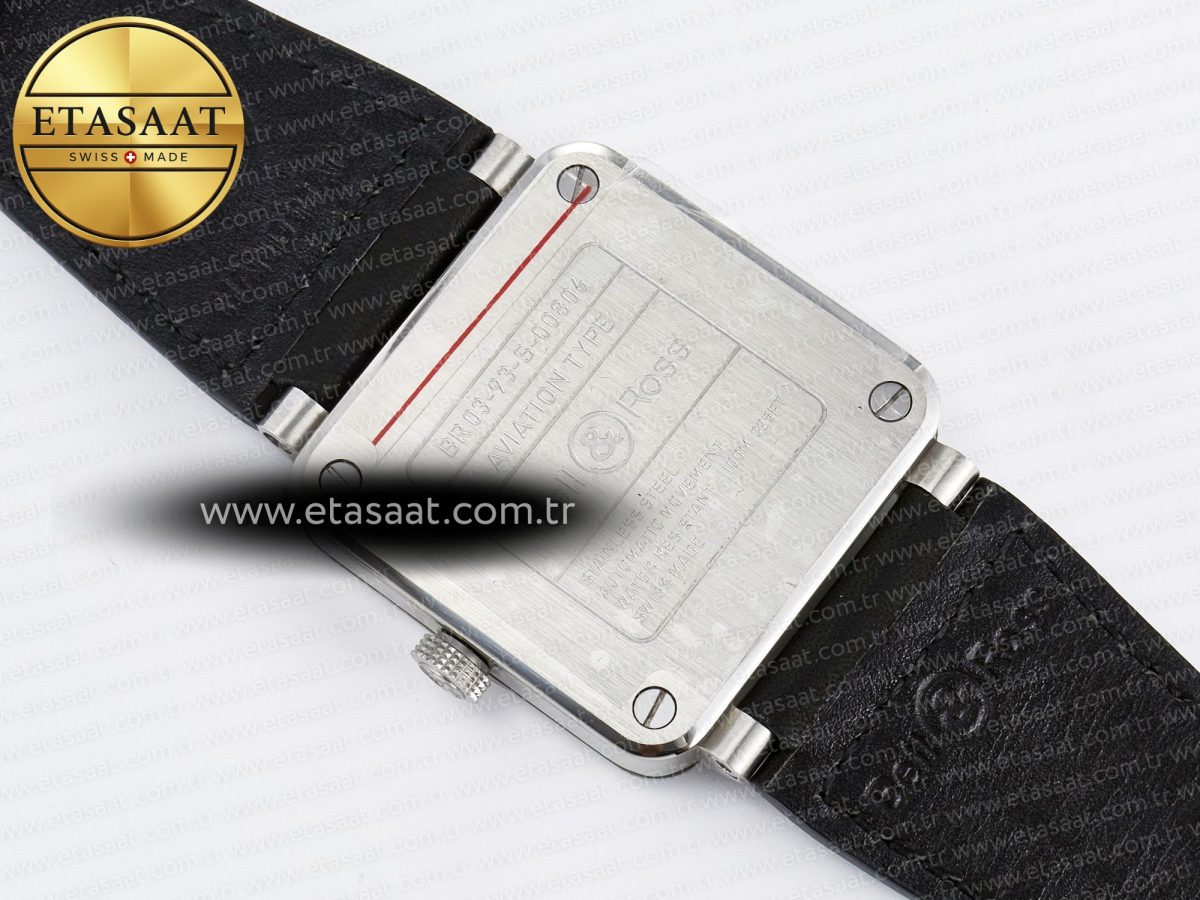 BR03-93 GMT BRF 1:1 Best Edition Black Dial on Black Leather Strap A2824 - Görsel 17