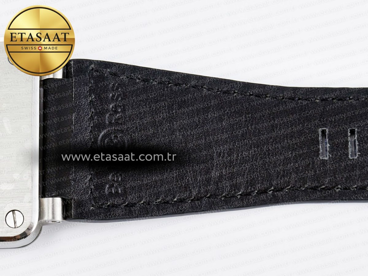 BR03-93 GMT BRF 1:1 Best Edition Black Dial on Black Leather Strap A2824 - Görsel 20