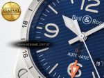 BR03-93 GMT BRF 1:1 Best Edition Blue Dial on Blue Leather Strap A2824 - Görsel 12