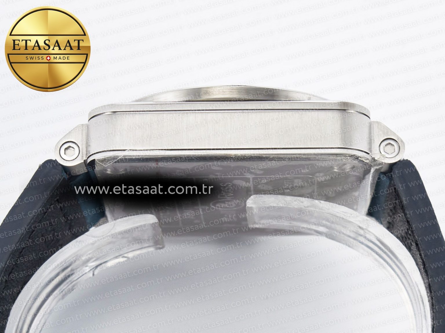 BR03-93 GMT BRF 1:1 Best Edition Blue Dial on Blue Leather Strap A2824 - Görsel 14