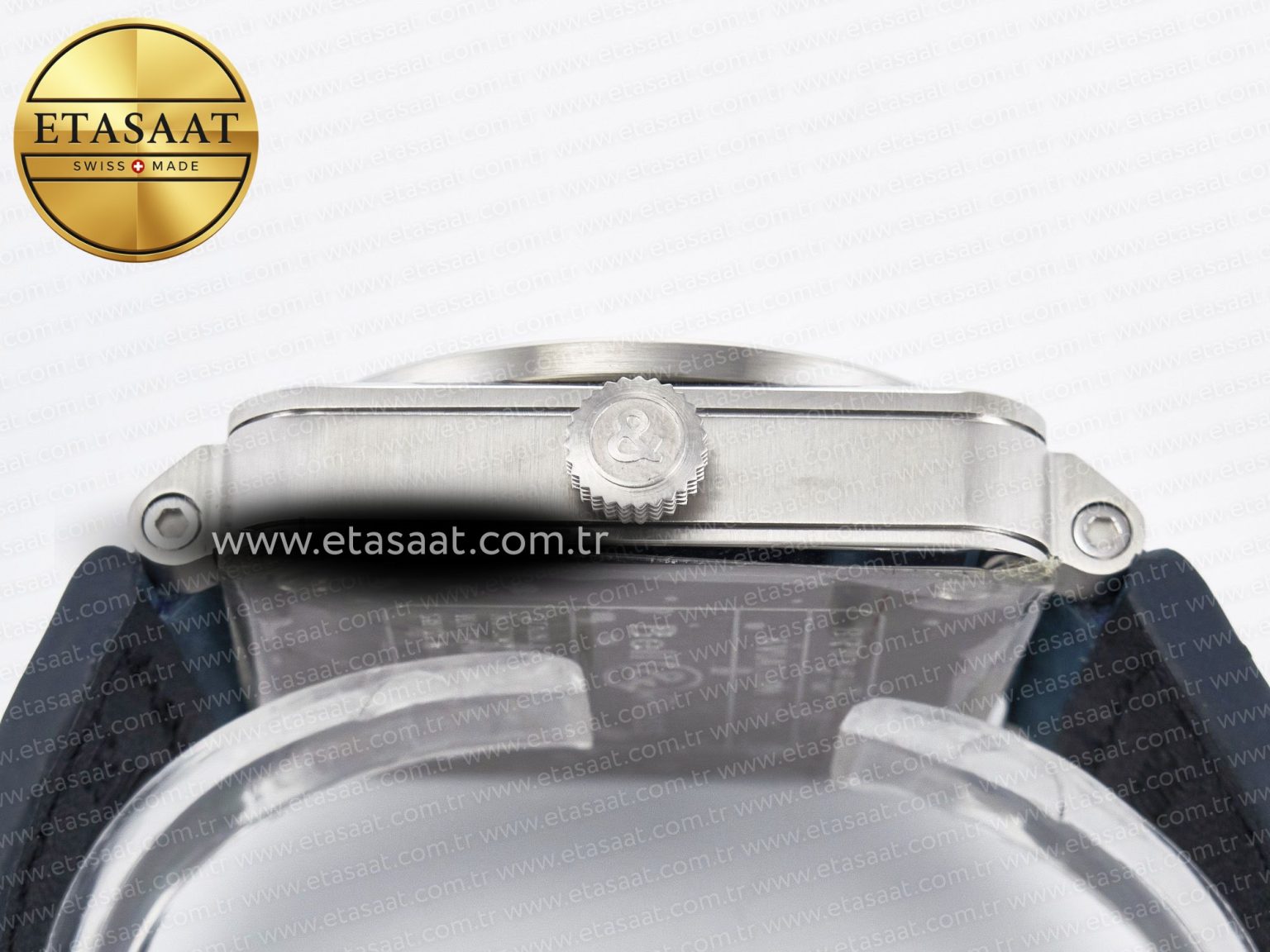 BR03-93 GMT BRF 1:1 Best Edition Blue Dial on Blue Leather Strap A2824 - Görsel 15