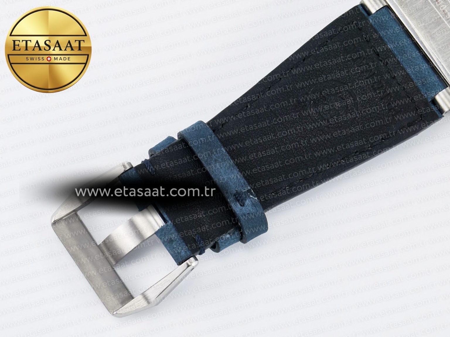 BR03-93 GMT BRF 1:1 Best Edition Blue Dial on Blue Leather Strap A2824 - Görsel 19