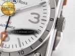 BR03-93 GMT BRF 1:1 Best Edition White Dial on Brown Leather Strap A2824 - Görsel 11