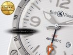 BR03-93 GMT BRF 1:1 Best Edition White Dial on Brown Leather Strap A2824 - Görsel 12
