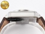 BR03-93 GMT BRF 1:1 Best Edition White Dial on Brown Leather Strap A2824 - Görsel 14
