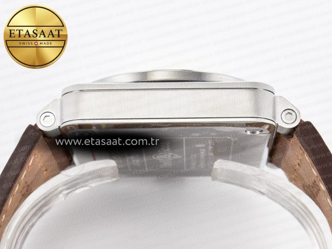 BR03-93 GMT BRF 1:1 Best Edition White Dial on Brown Leather Strap A2824 - Görsel 14