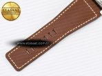 BR03-93 GMT BRF 1:1 Best Edition White Dial on Brown Leather Strap A2824 - Görsel 18