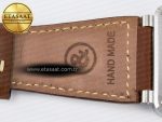 BR03-93 GMT BRF 1:1 Best Edition White Dial on Brown Leather Strap A2824 - Görsel 21