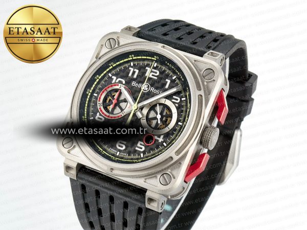 Bell Ross BR03-94  Black Rubber Strap A7750