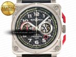 Bell Ross BR03-94  Black Rubber Strap A7750 - Görsel 4