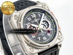 Bell Ross BR03-94  Black Rubber Strap A7750 - Görsel 5