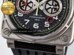 BR03-94 Instruments BRF 1:1 Best Edition Black Carbon Dial on Black Hollow Rubber Strap A2824 - Görsel 12