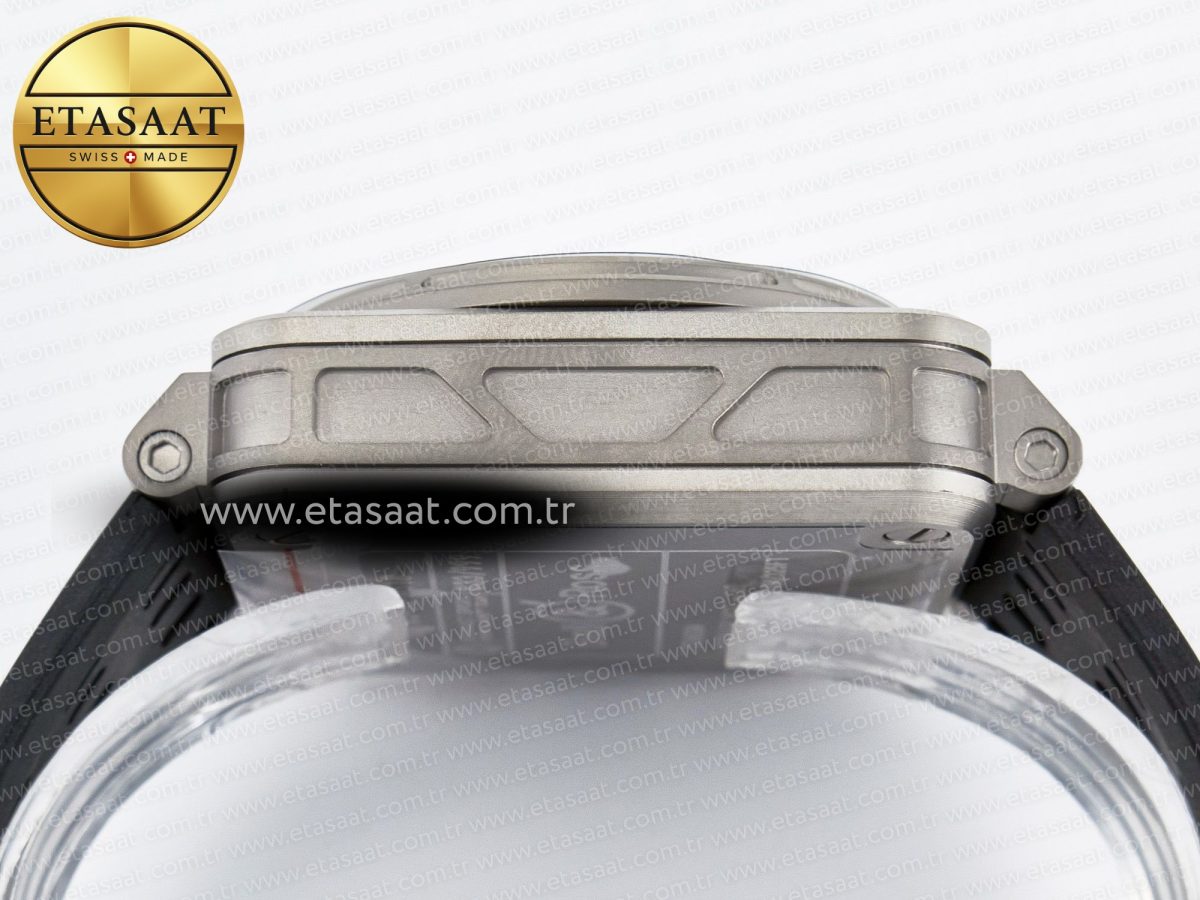 BR03-94 Instruments BRF 1:1 Best Edition Black Carbon Dial on Black Hollow Rubber Strap A2824 - Görsel 15