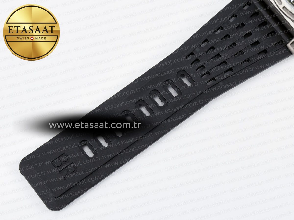 BR03-94 Instruments BRF 1:1 Best Edition Black Carbon Dial on Black Hollow Rubber Strap A2824 - Görsel 19