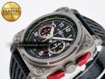 BR03-94 Instruments BRF 1:1 Best Edition Black Carbon Dial on Black Hollow Rubber Strap A2824 - Görsel 6