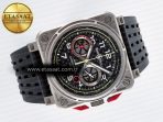 BR03-94 Instruments BRF 1:1 Best Edition Black Carbon Dial on Black Hollow Rubber Strap A2824 - Görsel 8