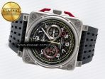 BR03-94 Instruments BRF 1:1 Best Edition Black Carbon Dial on Black Hollow Rubber Strap A2824 - Görsel 9