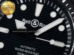 BR03 Diver BRF 1:1 Best Edition Black Dial on Black Rubber Strap A2824 - Görsel 10
