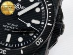 BR03 Diver BRF 1:1 Best Edition Black Dial on Black Rubber Strap A2824 - Görsel 11