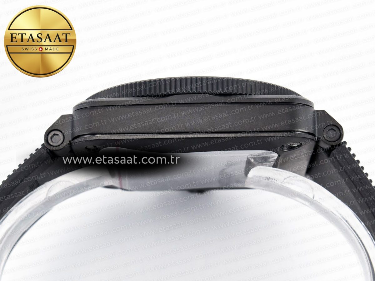 BR03 Diver BRF 1:1 Best Edition Black Dial on Black Rubber Strap A2824 - Görsel 13