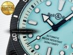 BR03 Diver BRF 1:1 Best Edition Pale Blue Dial on Black Rubber Strap A2824 - Görsel 12