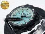 BR03 Diver BRF 1:1 Best Edition Pale Blue Dial on Black Rubber Strap A2824 - Görsel 6