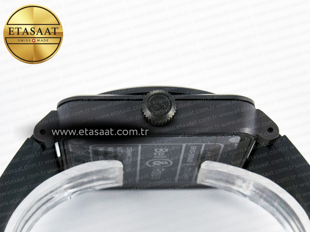 BR03A Instruments BRF 1:1 Best Edition Black Dial on Black Rubber Strap A2824 - Görsel 14
