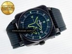 BR03A Instruments BRF 1:1 Best Edition Black Dial on Black Rubber Strap A2824 - Görsel 8