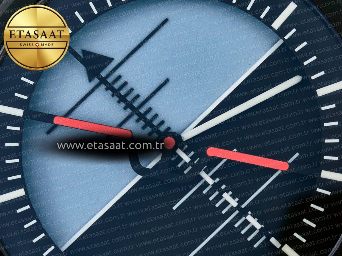 BR03A Instruments BRF 1:1 Best Edition Blue/Black Dial on Black Rubber Strap A2824 - Görsel 10