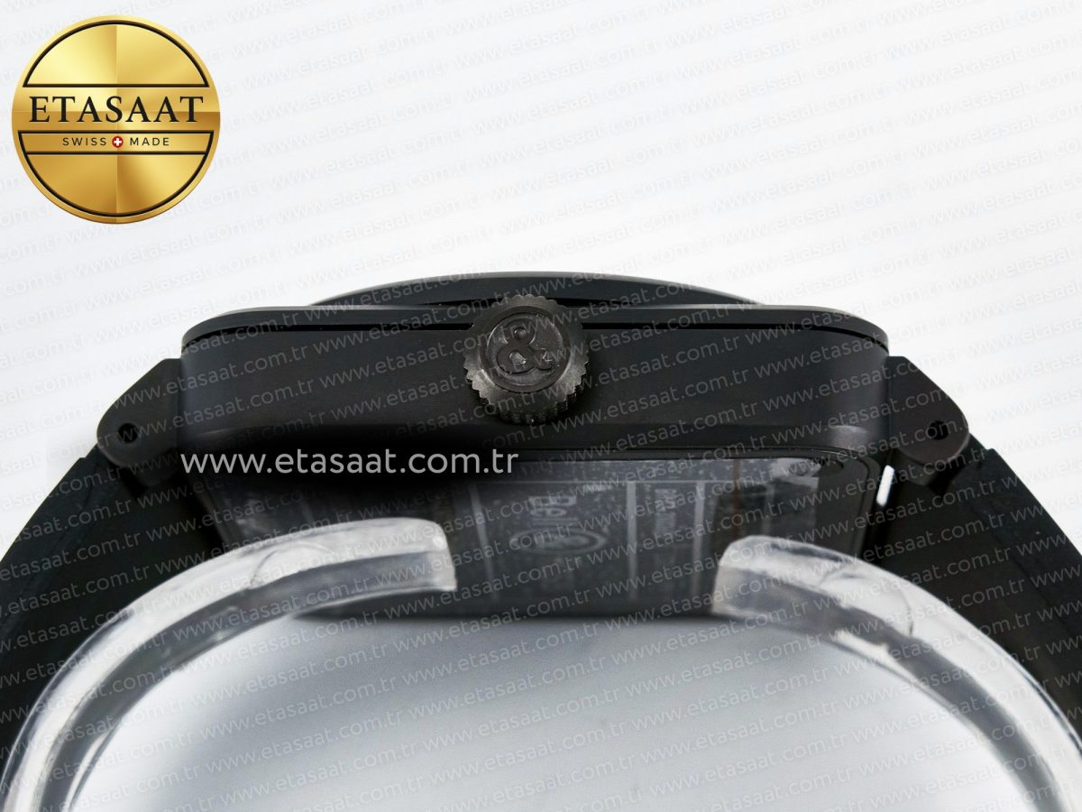 BR03A Instruments BRF 1:1 Best Edition Blue/Black Dial on Black Rubber Strap A2824 - Görsel 14