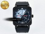 BR03A Instruments BRF 1:1 Best Edition Blue/Black Dial on Black Rubber Strap A2824 - Görsel 3