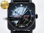 BR03A Instruments BRF 1:1 Best Edition Blue/Black Dial on Black Rubber Strap A2824 - Görsel 4