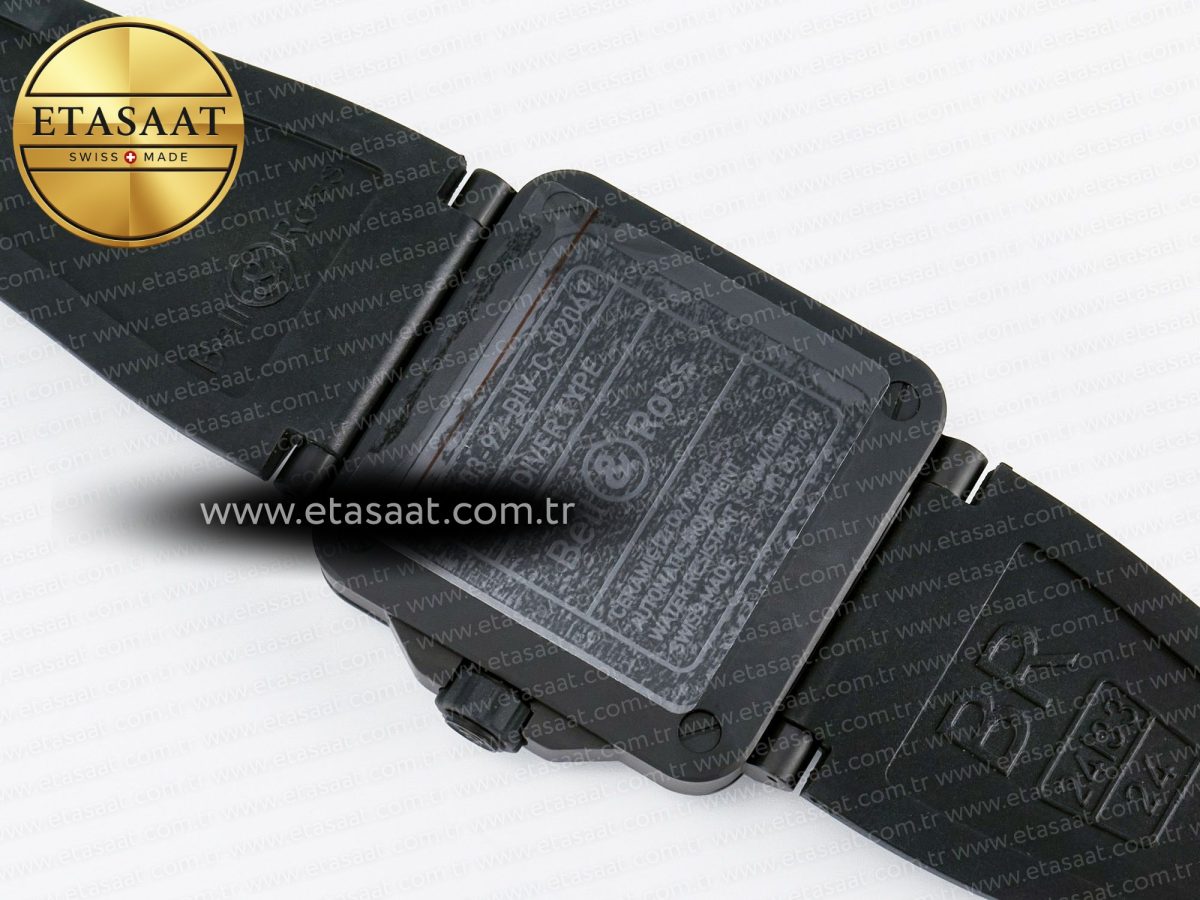 BR03A Instruments BRF 1:1 Best Edition Blue Dial on Black Rubber Strap A2824 - Görsel 17