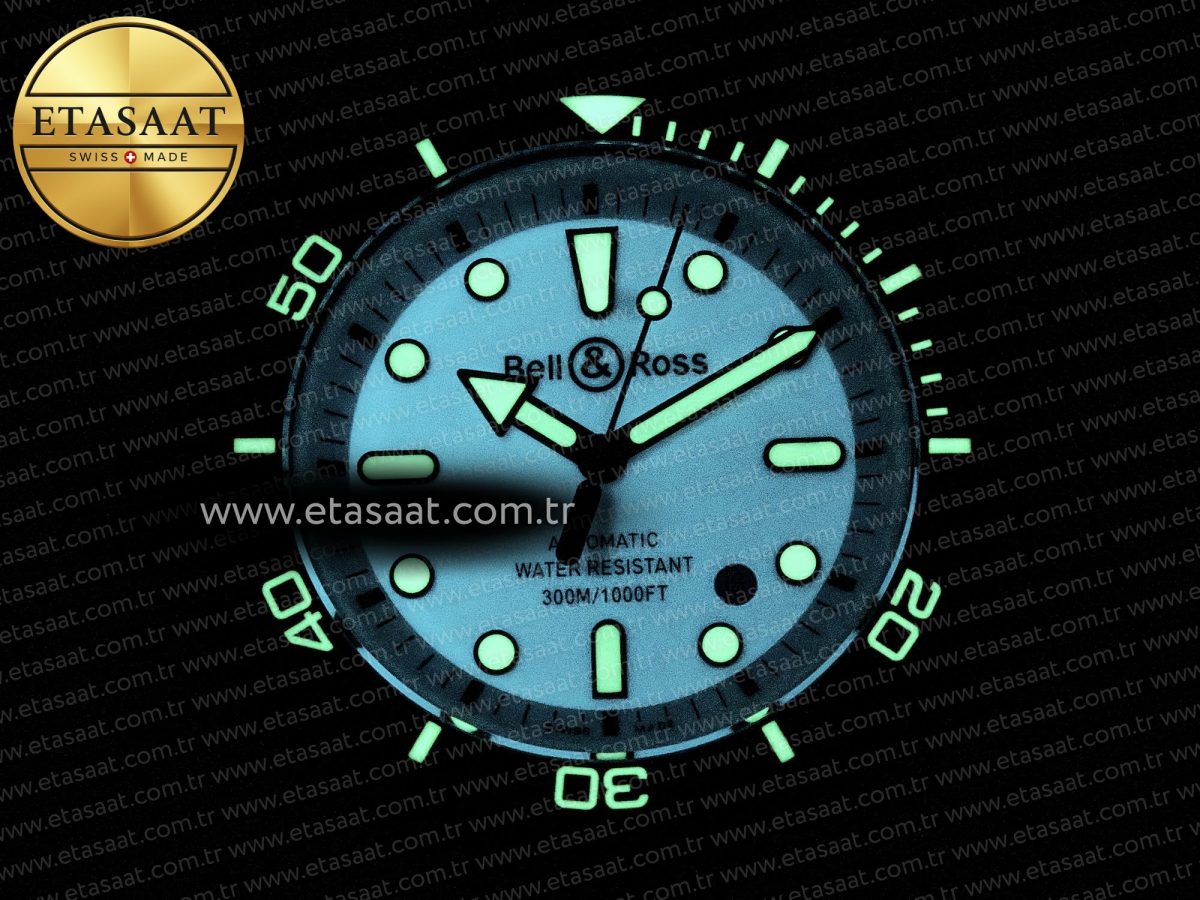BR03A Instruments BRF 1:1 Best Edition Blue Dial on Black Rubber Strap A2824 - Görsel 24