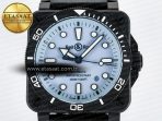 BR03A Instruments BRF 1:1 Best Edition Blue Dial on Black Rubber Strap A2824 - Görsel 5