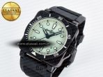 BR03A Instruments BRF 1:1 Best Edition Pale Green Dial on Black Rubber Strap A2824