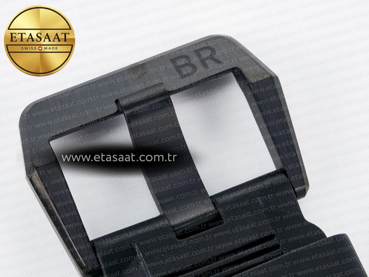 BR03A Instruments BRF 1:1 Best Edition Pale Green Dial on Black Rubber Strap A2824 - Görsel 22