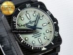 BR03A Instruments BRF 1:1 Best Edition Pale Green Dial on Black Rubber Strap A2824 - Görsel 5