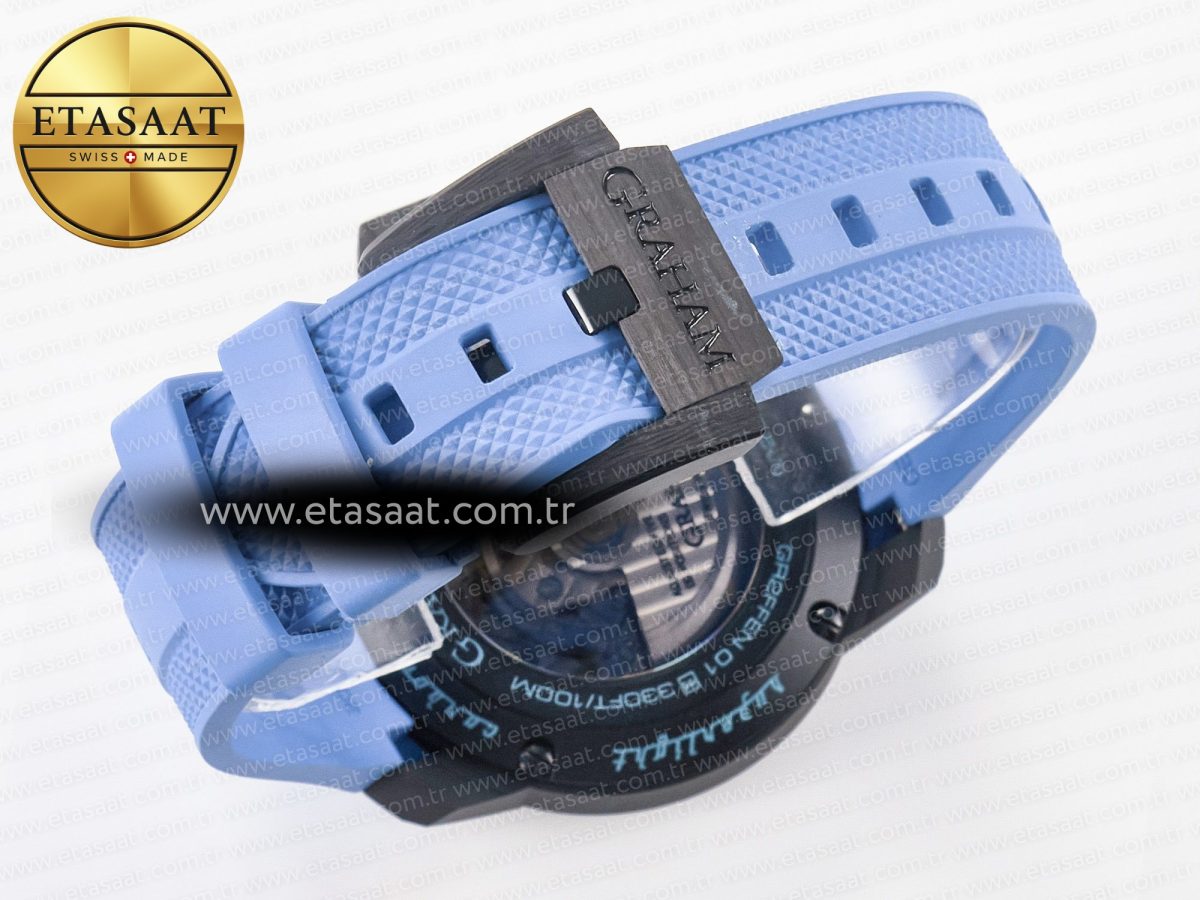 Chronofighter Superlight JKF 1:1 Best Edition on Blue Rubber Strap A7750 - Görsel 17