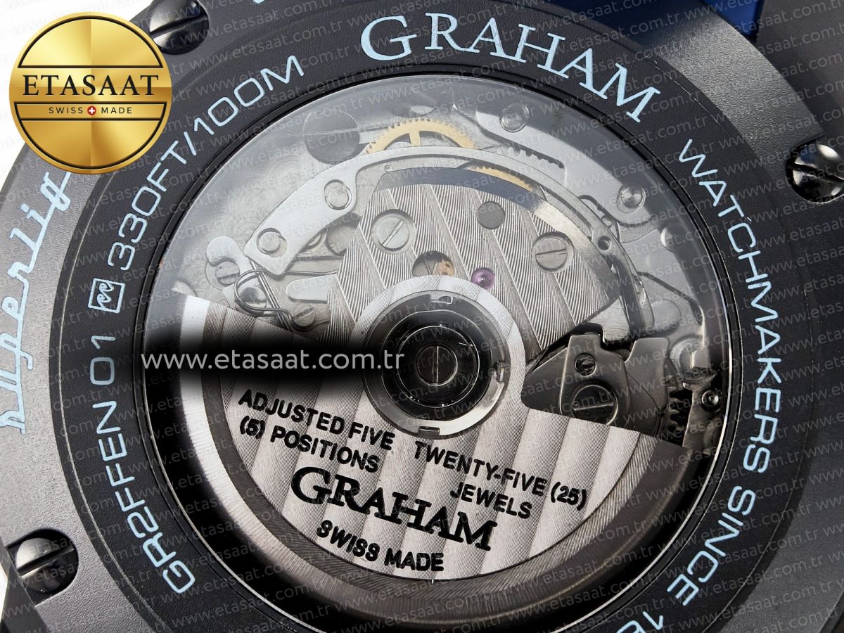 Chronofighter Superlight JKF 1:1 Best Edition on Blue Rubber Strap A7750 - Görsel 19