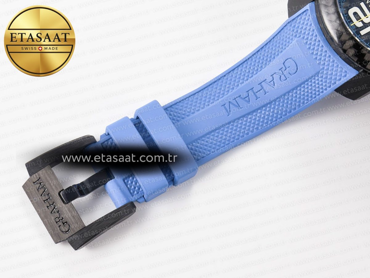 Chronofighter Superlight JKF 1:1 Best Edition on Blue Rubber Strap A7750 - Görsel 24